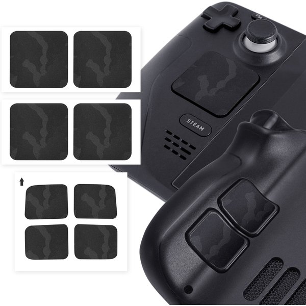 8 Stück TALONGAMES Host-Taste Touchpad-Aufkleber für Steam Deck / OLED-Version Verschleißfeste, kratzfeste Schutzaufkleber