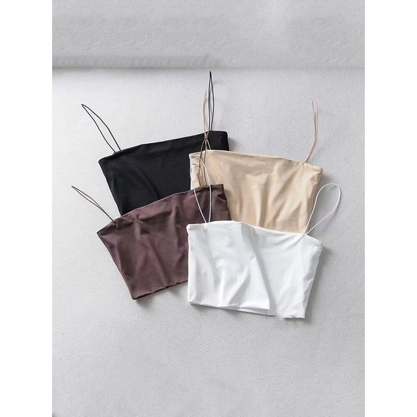 Haut court en coton élastique pour femmes, Camis Sexy, sans manches, débardeur court, Bar, été 2022