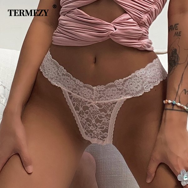 Sexy Spitze Höschen Low-taille Unterhose Frauen Unterwäsche Nahtlose Thongs Weibliche Dessous Atmungsaktive G-String Plus Größe Slip