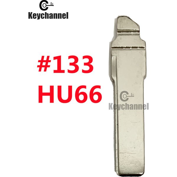 Keychannel 10 pièces/lot MQB lame de clé de voiture HU66 clé de voiture vierge pour VW Golf MK7 Skoda siège MQB clé à distance rabat 133 # Lame
