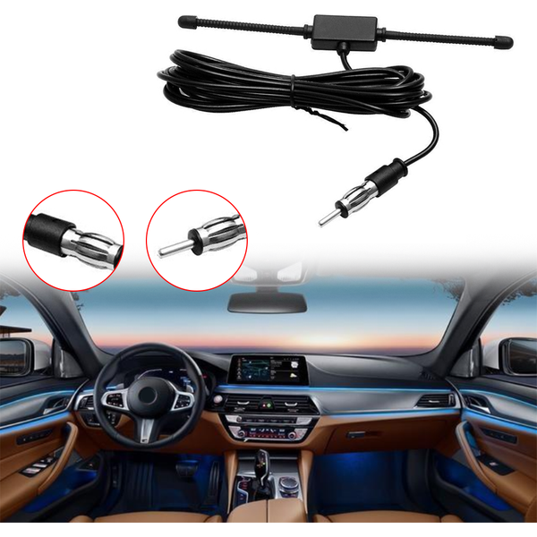 1PC Car Dipole Antenna Boat Stereo AM FM Glass Antenna Radio Antenna Car Exterior Parts Aerials With DIN Plug Connector