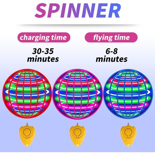 Latająca Piłka Spinner LED Światło UFO Latająca Zabawka Magiczna Latająca Kula Automatycznie Wirująca Sterowana Ręcznie Mini Dron Prezent dla Dzieci Gra Sportowa Zabawka