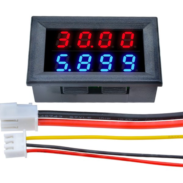 DC 0-200V 10A LED Digital Voltmeter Amperemeter Auto Motorrad Spannungs-Strommessgerät Detektor Dual-LED-Anzeige Volt-Monitor 220V
