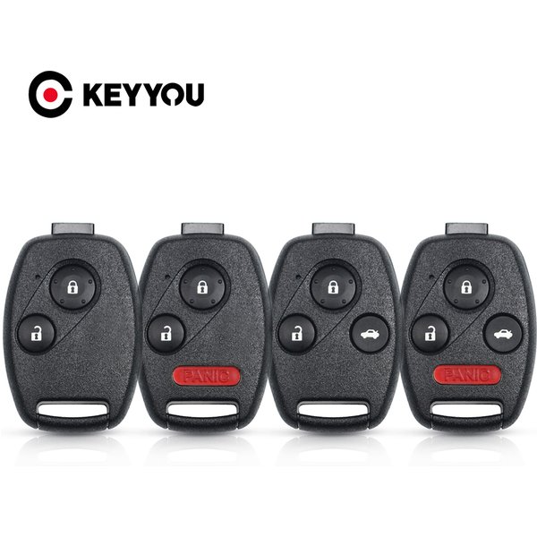 KEYYOU For HONDA Accord CRV Pilot Civic 2003 2007 2008 2009 2010 2011 2012 2013 Replacement Car Key Case Shell Cover