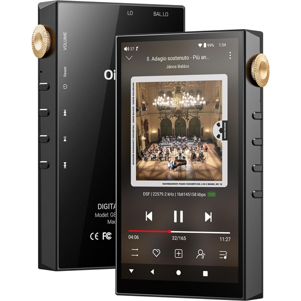 Oilsky 32GB/160GB HiFi Hi-Res Audio-Player, Bluetooth und WLAN, 4,4mm Balanced, Dual ESS DAC, 4,02" Digital DSD512 Verlustfreier Spotify