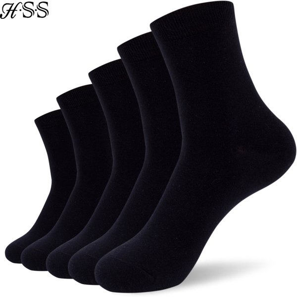 10Pairs/Lot Business Men's Cotton Socks New Style Black Casual Socks Soft Breathable Summer Winter Long Socks Plus Size (7-14)