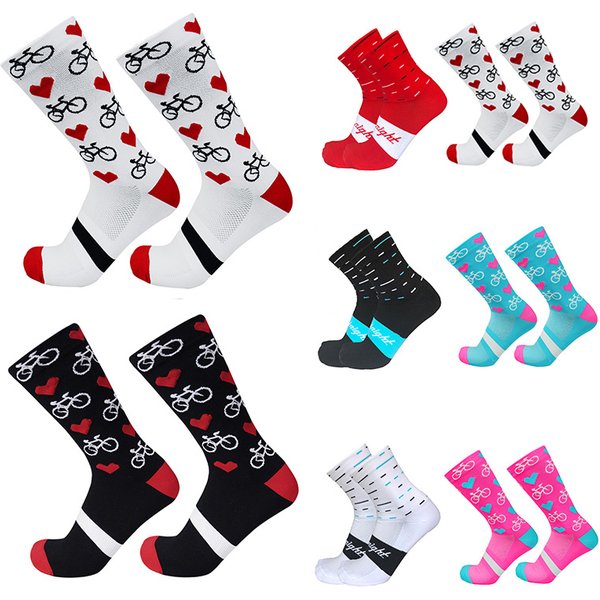 New Professional Competition Compression Cycling Socks Men Women Road Bicycle Outdoor Racing Bike Sport Running Socks
