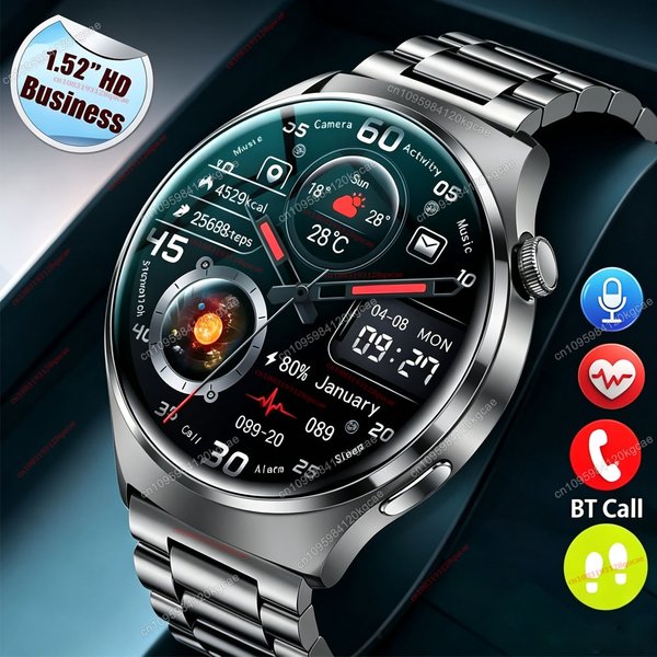 Nowy smartwatch 2026 z funkcją połączeń Bluetooth, trackerem aktywności, odtwarzaniem muzyki, monitorowaniem stanu zdrowia, wodoodporny smartwatch dla mężczyzn i kobiet Ht30