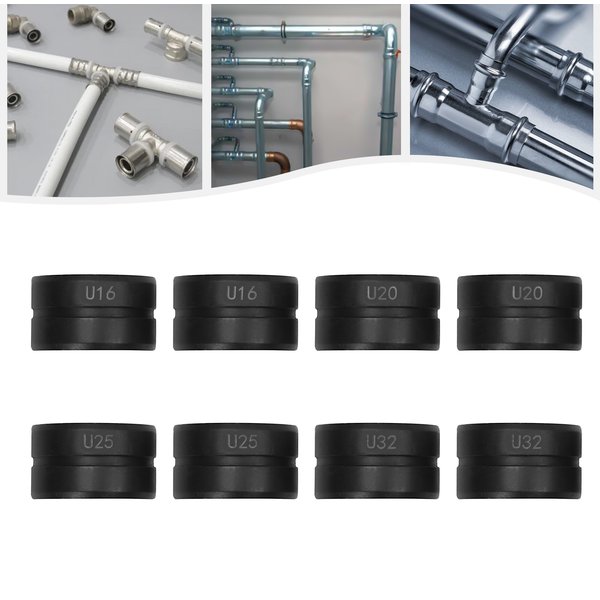Kit de pinces tubulaires V/M/TH/U-Contour avec inserts de sertissage pour tubes en cuivre