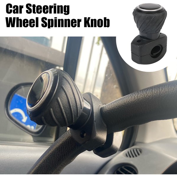 Car Steering Wheel Booster Spinner Knob Labor Saving Truck Tractor Forklift 360 Degree Grip Ball Turning Hand Control Auto Parts