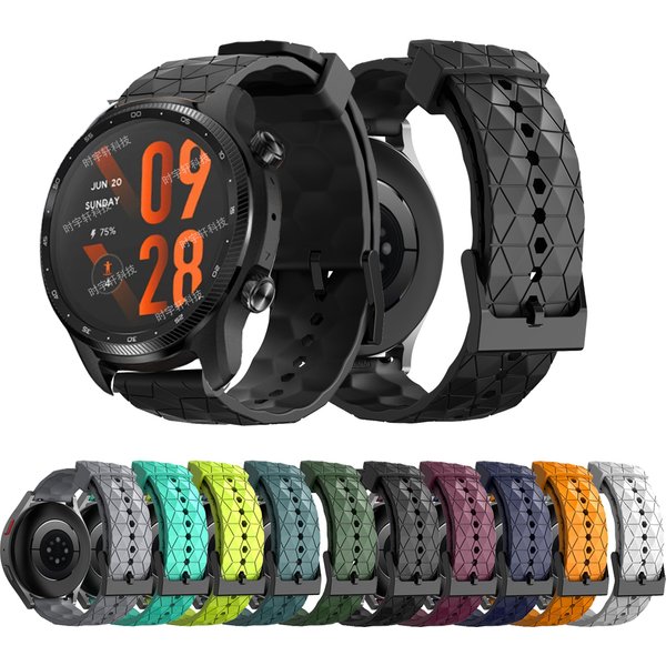 Bracelet pour Ticwatch Pro 3 Ultra GPS, pour Ticwatch Pro X 2020 4G/LTE GTX E2 S2, Bracelet en Silicone, accessoires de montre