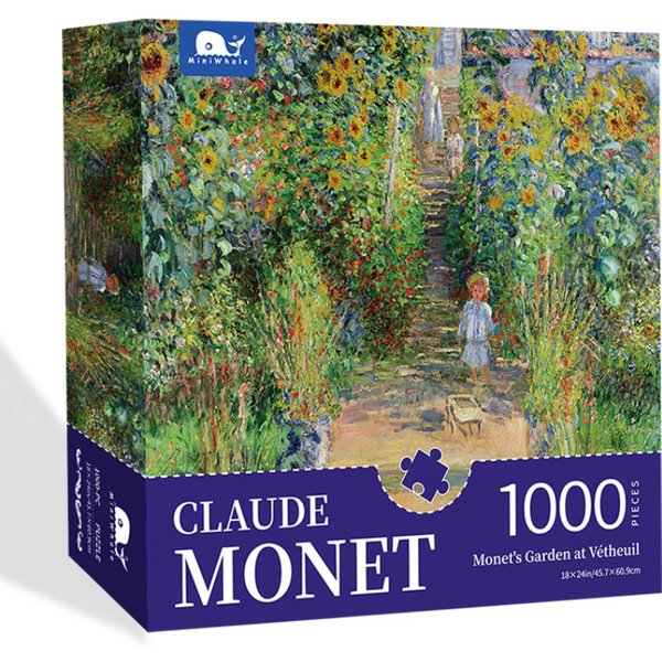Puzzle 1000 Teile für Erwachsene Kinder Monet Landschaft Puzzle Spielzeug Familienspiel Berühmte Welt Ölgemälde Heimdekoration