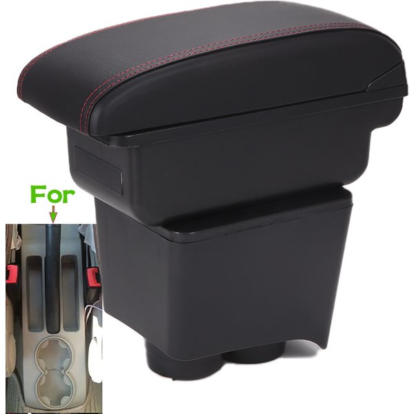 Accoudoir de voiture pour Volkswagen Polo, boîte de rangement de pièces de rénovation, accessoires intérieurs de voiture, USB, VW Polo 9N 3, 2002-2009