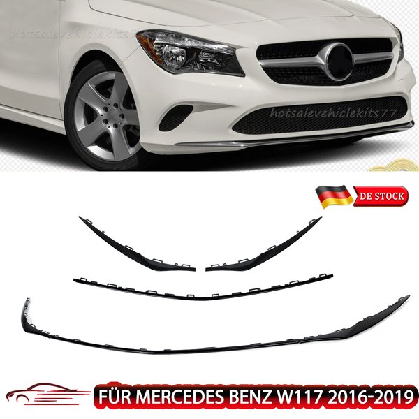 Für Mercedes Benz CLA-Klasse W117 2016-2019 CLA180 CLA200 CLA250 Vordere Stoßstangen-Zierleiste 1178855100 1178854900 1178855000