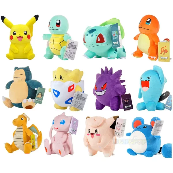 24 cm Pokemon Gengar Plüschtier, weich, niedlich, Cartoon-Pikachu, Stoffpuppe, Geburtstagsgeschenk, Peluche Pokemon Collection