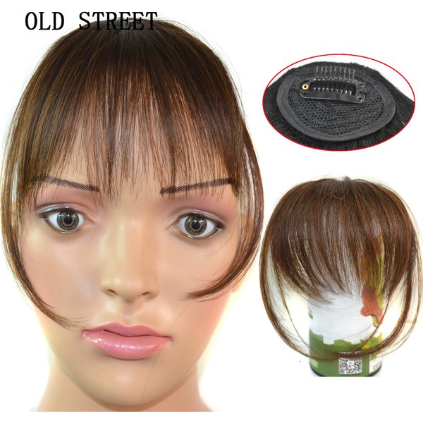 Frange à Air synthétique frange avant pince dans les pièces de cheveux faux Invisible faux accessoires de coiffure postiches pour Extensions
