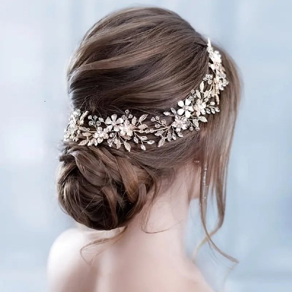 Hot Selling Leaves Headband Gold Bridal Headdress Wedding Dress Accessories Hairband Bride Accessories