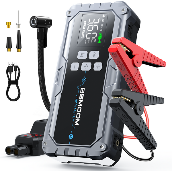 1000A/1500A PEAK Powerbank 21800mAh/26800mAh Starthilfe Tragbares Ladegerät, Auto-Booster Notfall-Autostarter, Starter-Powerbank für ALLE Benzin- und 10L-Dieselmotoren, Tragbare Starter-Powerbank mit