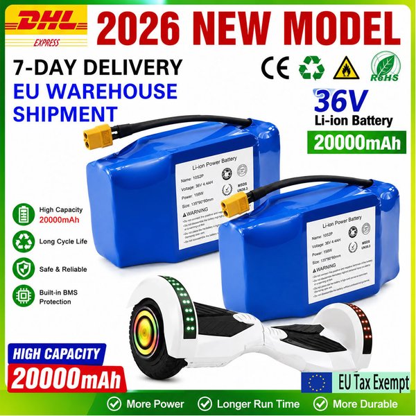 Hochwertige Lithium-Ionen-Akkus 36V 20000mAh 10S2P für Elektrische Selbstbalancierende Roller Hoverboard Einrad