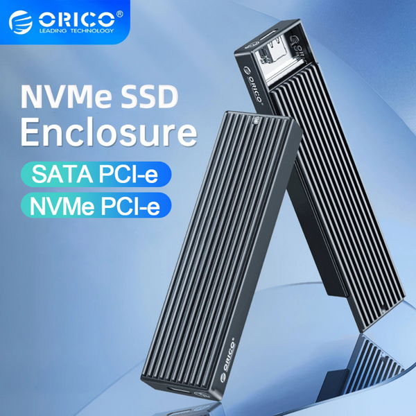 Boîtier SSD M.2 ORICO, boîtier NVME, boîtier USB M2 SATA NGFF, boîtier SSD PCIe Gen2 10 Gbps, boîtier SSD NGFF SATA 5 Gbps pour NVME SATA PCIE