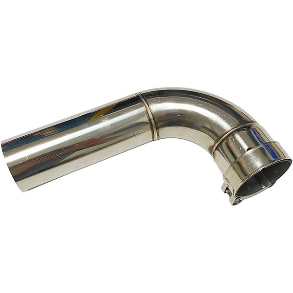 The car accessories The exhaust pipe Stainless steel 90 degree turn pipe The muffler is connected to the elbow