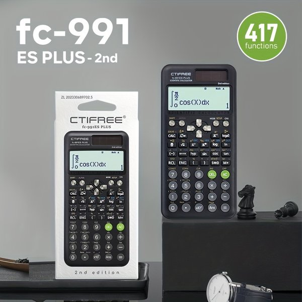 FC-991 ES PLUS Multifunktionaler Wissenschaftlicher Taschenrechner - 417 Funktionen, speziell für Schülerprüfungen entwickelt, wirtschaftliche Verpackung