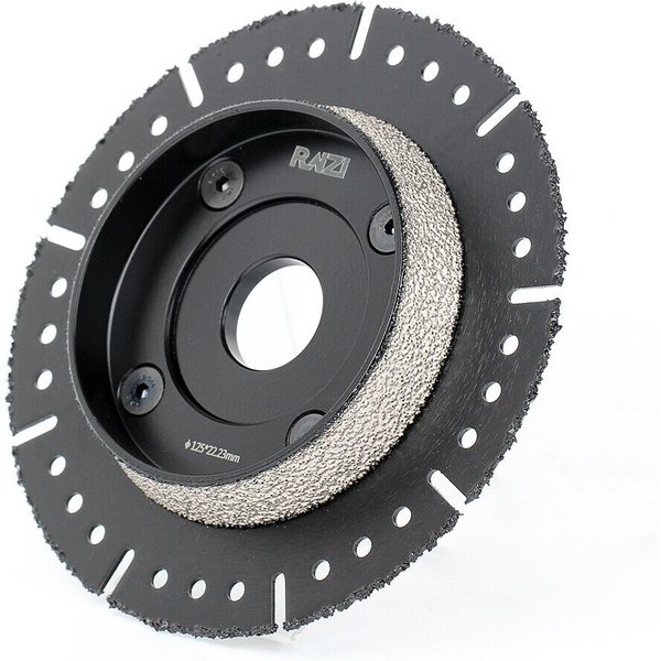 Tarcza diamentowa Raizi 125mm/5 cali do cięcia i fazowania rur KG, HT, PVC, PP, ostrze diamentowe do cięcia i fazowania.