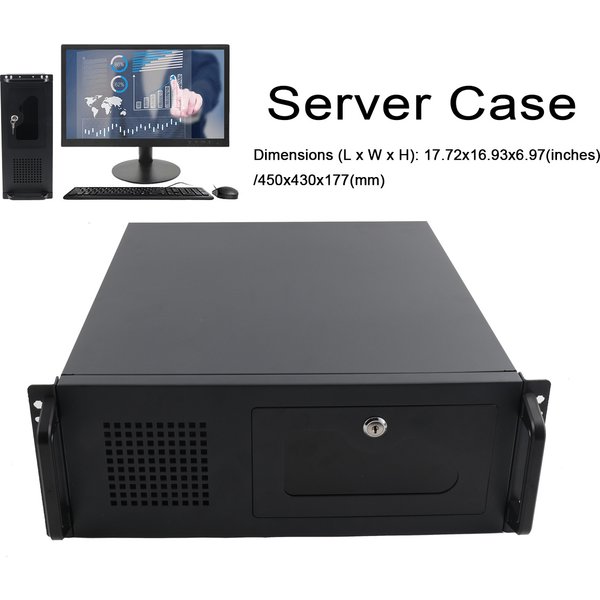 4U Server Industrielles Steuerungsgehäuse SL-450A Full Tower Multi-Disk-Gehäuse Workstation für Desktop-Computer Hauptgehäuse 7 Festplatten