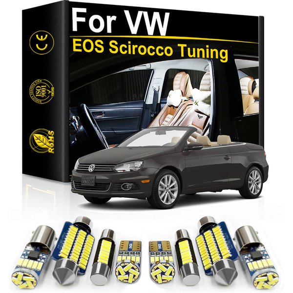 Kit d'ampoules Canbus pour intérieur de voiture, accessoires pour VW Cabrio MK1 EOS Scirocco Tuning 2001 2002 2008 2009 2011 2012