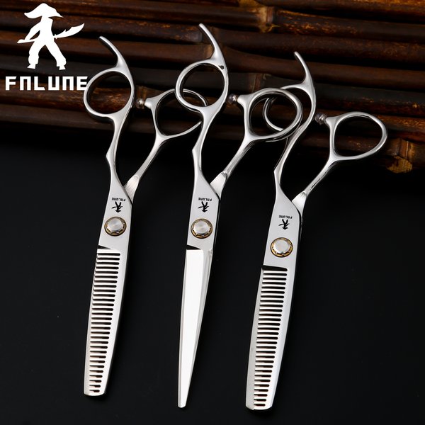 Fnlune 6,0 6,5 Zoll profession elle Friseur Schere Salon Friseur Zubehör Haarschnitt Ausdünnung Scher Friseur Schere