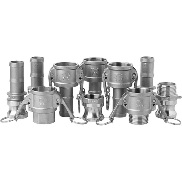 Raccord à rainure Camlock 1/2 "3/4" 1 "1-1/4 ", adaptateur d'accouplement à connecteur rapide de verrouillage à came en acier inoxydable 304