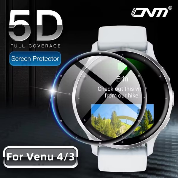 Film de protection 5D pour Garmin Venu 4 3 3S, Film anti-rayures pour écran Garmin Venu4 (pas en verre)