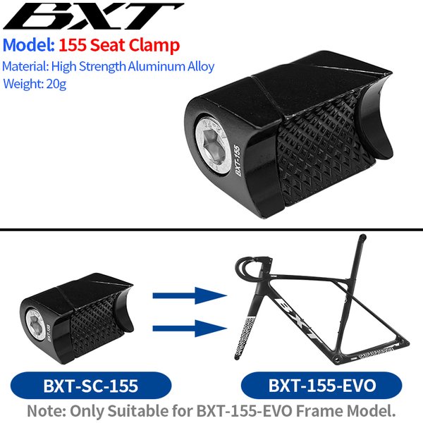 BXT Carbon Road Bike Frame Seat Clamp for BXT-ROAD-035,BXT-ROAD-045,BXT-ROAD-115 Bike Frame Model Seat Post Clamp Aluminum Alloy