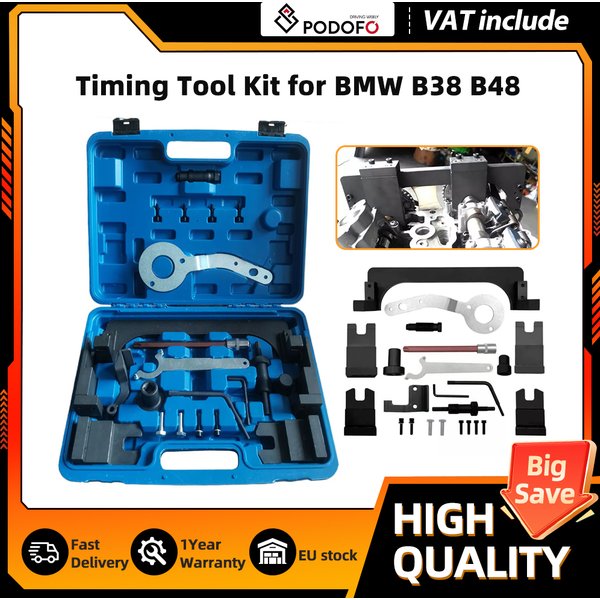 Podofo Professionelles Motor-Einstellwerkzeug-Set für BMW 3/5 Serie | Kompatibel mit B38 B48 2.0T & B58 3.0T Motoren