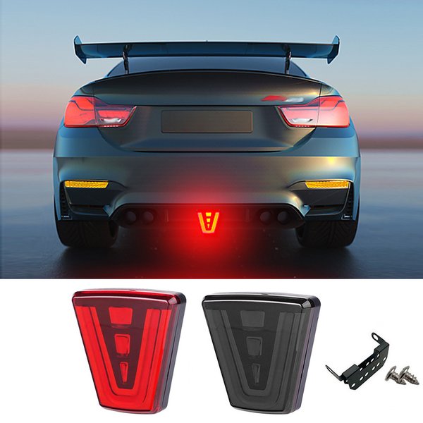 Feux pilotes de frein Led sport F1 Style feux arrière 12V voiture Flash avertissement arrêt inverse feux de signalisation de sécurité pour Auto SUV Moto
