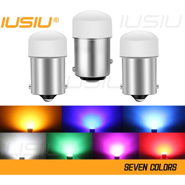 IUSIU-Ampoule LED 24V 12V R5W P21W 1157 BA15S BAY15D 1156 P21/5W R10W, Flash Stroboscopique Clignotant pour Voiture, Camion, Paupières de Frein, 2 Pièces