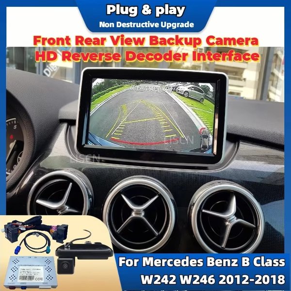 Caméra d'aide au stationnement pour Mercedes Benz Classe B, W242, W246, 2012-2018, mise à jour de l'écran d'origine, vue avant et arrière HD, caméra de recul