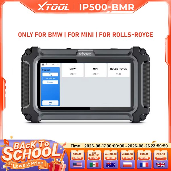 XTOOL IP500 für BMW OBD2 bidirektionales Scan-Tool mit ECU-Codierung 23+ Reset-Services Injektorcodierung Lebenslanges kostenloses Update