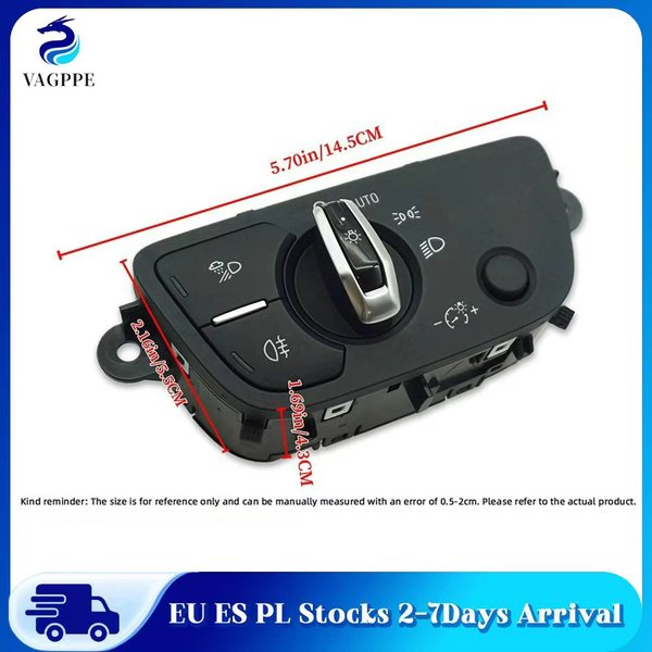 Scheinwerferschalter für Audi A4 S4 A5 S5 Q5 Q7 RS OEM 4M0941531AA 4M0 941 531 AA Scheinwerfer-Einstellschalter