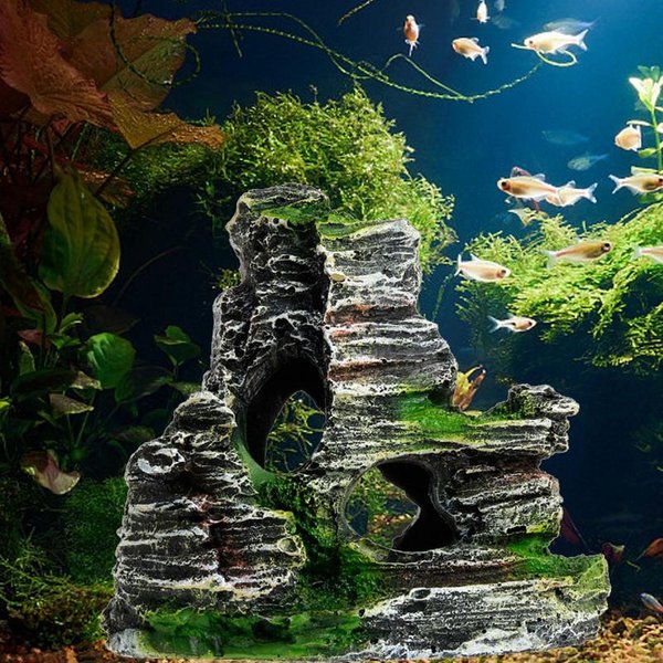 Décoration en grès pour aquarium, roches précieuses incitées, ornements pour poissons ShriAJShelter Aquas550Landscape, décor d'aquarium aquarium decoration crevettes aquarium abris crevette aquarium