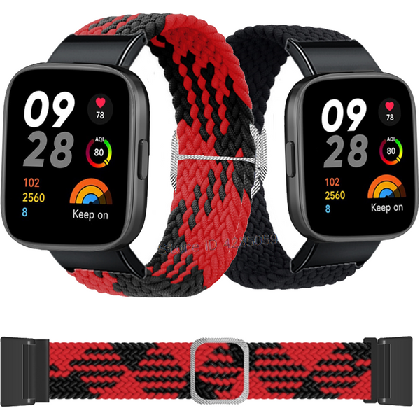 Pour Xiaomi Redmi montre 3 bracelet tressé en Nylon bracelet de montre bracelets élastiques pour Xiaomi Mi montre lite 3 bracelet tissé correa
