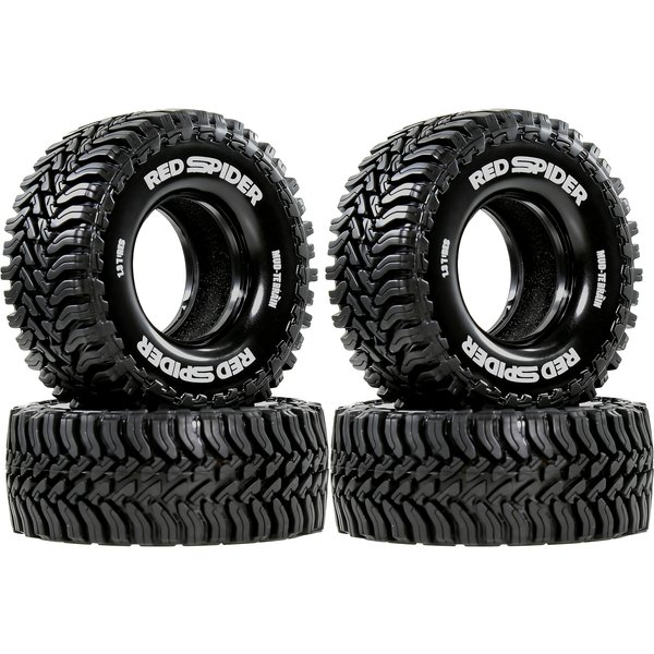 1,3-Zoll RC Crawler-Reifen mit Schaumstoffeinsätzen, 68mm All-Terrain für 1/18 TRX4M FCX18, 1/24 SCX24 AX24 FCX24 Crawler Upgrade-Teile