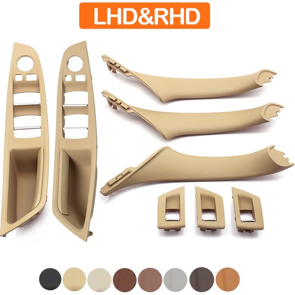 LHD RHD Beige Black Brown Oyster Car Interior Door Armrest Inside Pull Handle Set For BMW 5 Series F10 F11 523i 525i 528i 530i
