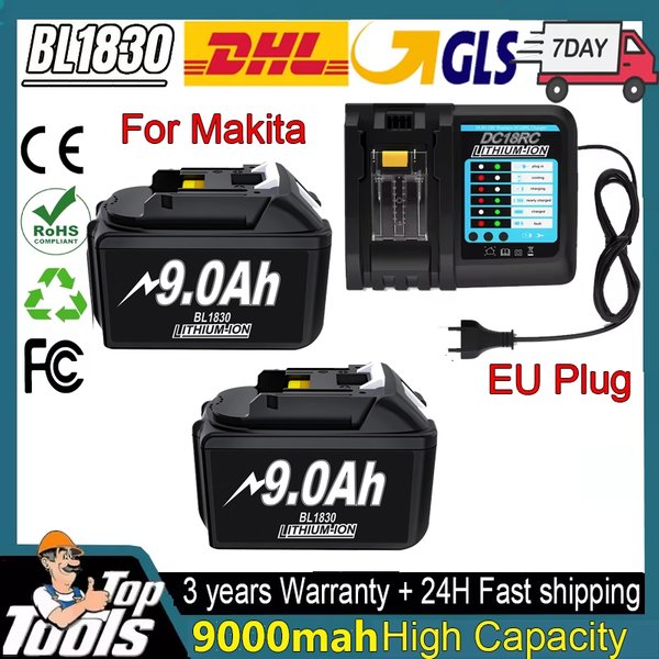 Bateria zamienna 18V 9000mAh litowa do Makita BL1830, BL1860, BL1890, wiertarka, elektronarzędzie, ładowalna