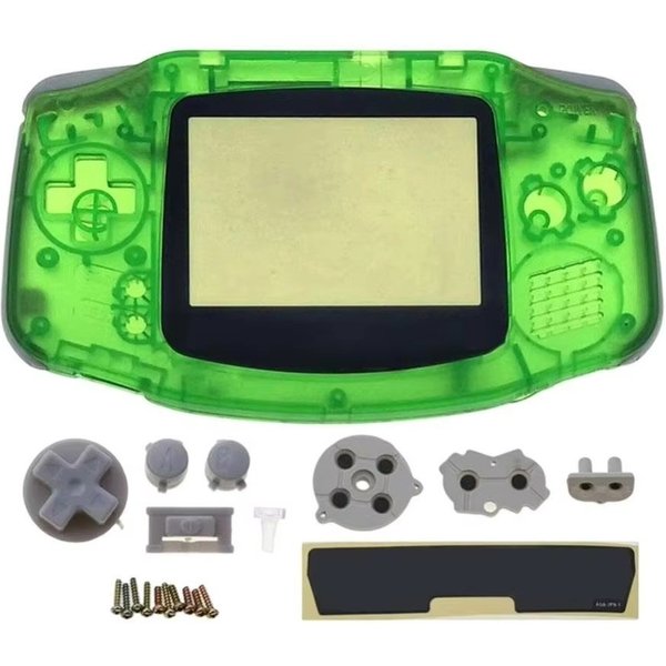 Komplettes Schutzgehäuse-Set, Ersatz-Kit, komplettes Gehäuse mit Tasten und Schrauben für GBA Game Boy Advance