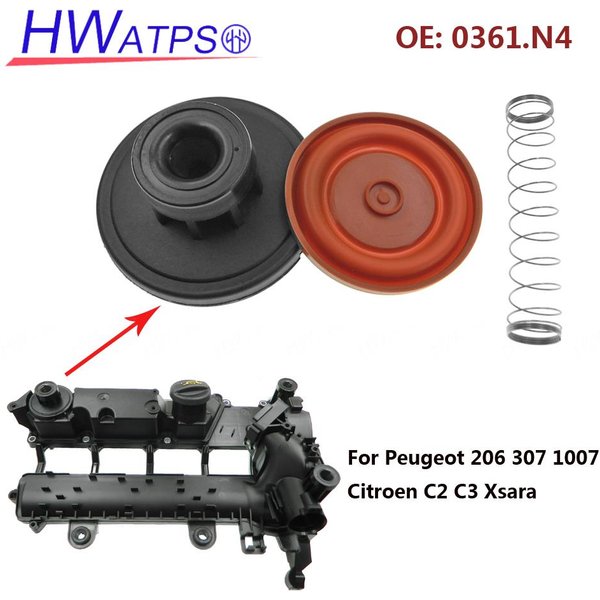 Kit de réparation de couvercle de Valve PCV de moteur de voiture avec Membrane pour Peugeot 206 307 1007 citroën C2 C3 Xsara 98-19 0361.N4 9645371180 390247