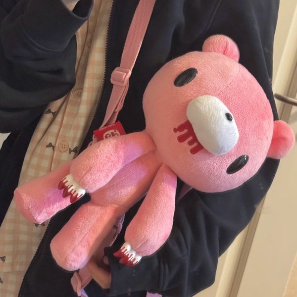 Gloomy Bear Niedlicher Gloomy Bear Rucksack Anime Große Kapazität Aufbewahrungstasche Y2K Mädchen-Accessoires Puppentasche Mädchen Festivalgeschenke