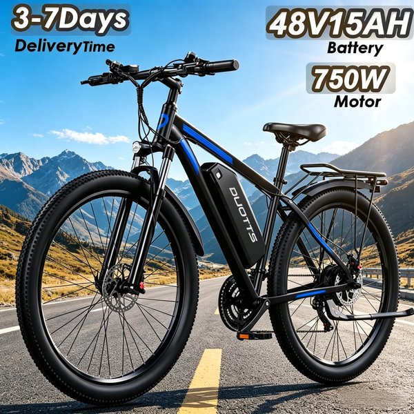 E-Bike 750W Motor 48V15AH Lange Laufzeit Hydraulische Bremse Elektrofahrrad 29-Zoll Offroad-Reifen Große Reichweite Stadtpendler-Elektrofahrrad