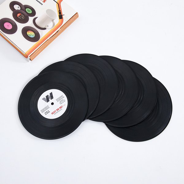 Topfinel-Tapis de table en vinyle résistant à la chaleur, napperons de table, napperons de table, décoration d'intérieur, sous-verre de tasse créatif, 6 pièces