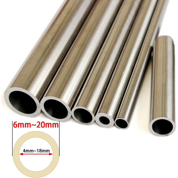 Tuyau de précision en acier inoxydable 304, diamètre extérieur 6~20mm, diamètre intérieur 19mm 18mm 17mm 5mm, poli à l'intérieur et à l'extérieur, OD6 à OD20mm